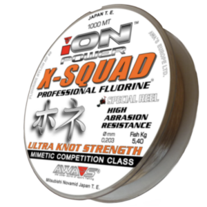 1000-Meter Fluorocarbon Angelschnur AWAS ION POWER X-SQUAD PROFESSIONAL FLUORINE
