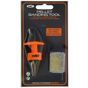 NGT Method Feeder Pelletband Zange inkl. 50 Bait Bands – Pelletzange für Köderbänder