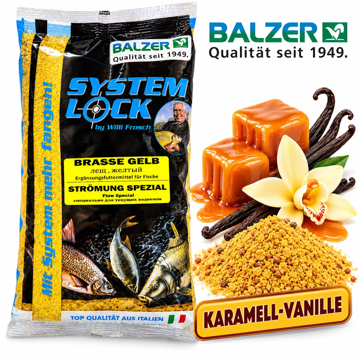 Brasse Gelb Strömung-Karamell-Vanille