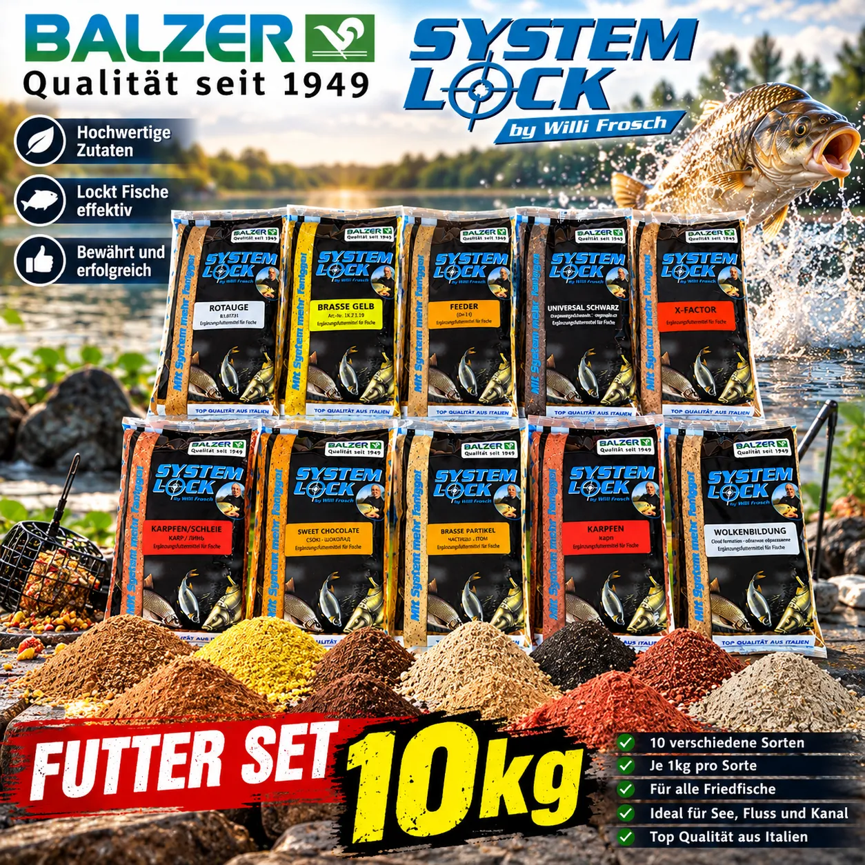 Balzer SYSTEM LOCK Futter Set 10 kg