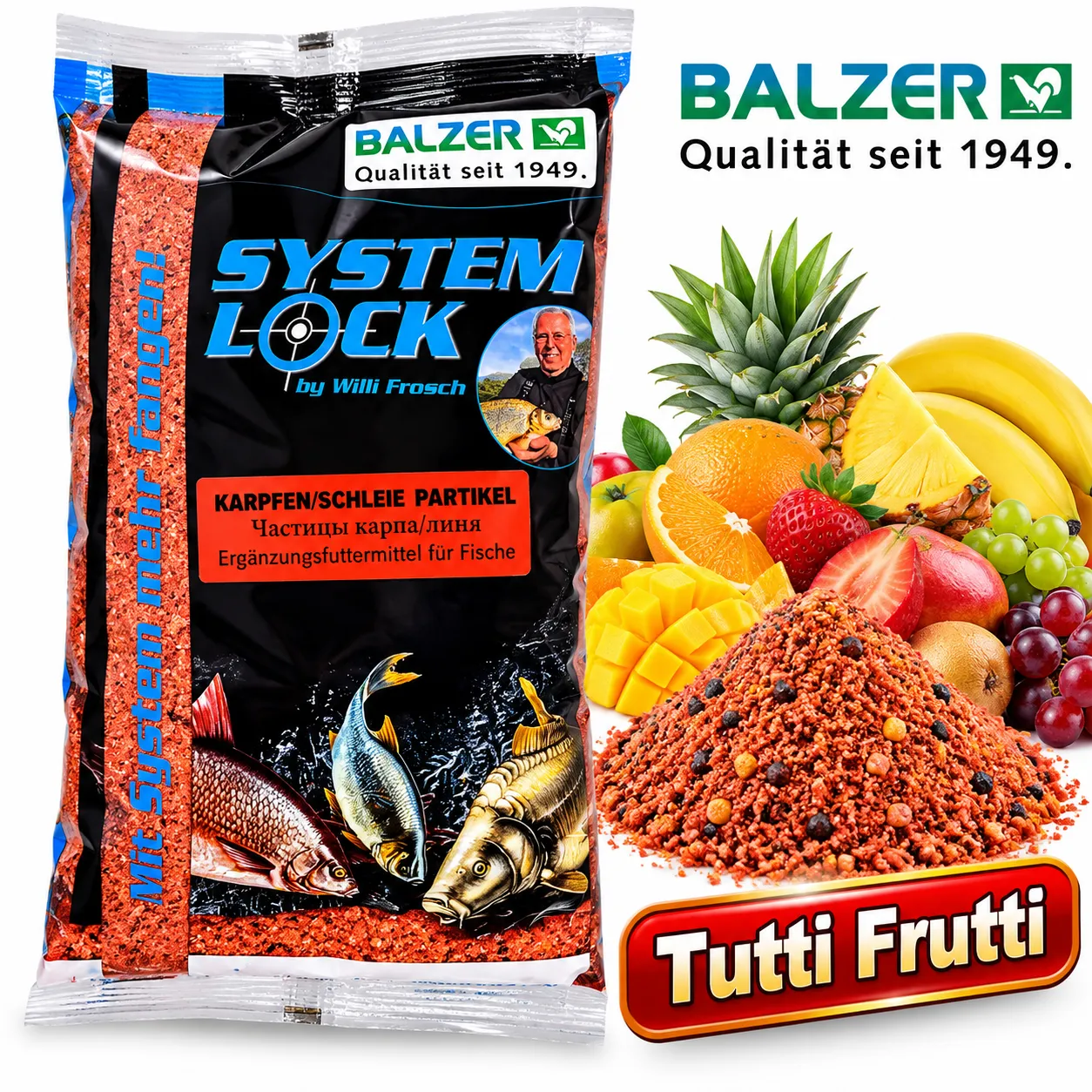 Karpfen-Schleie Partikl-Tutti Frutti