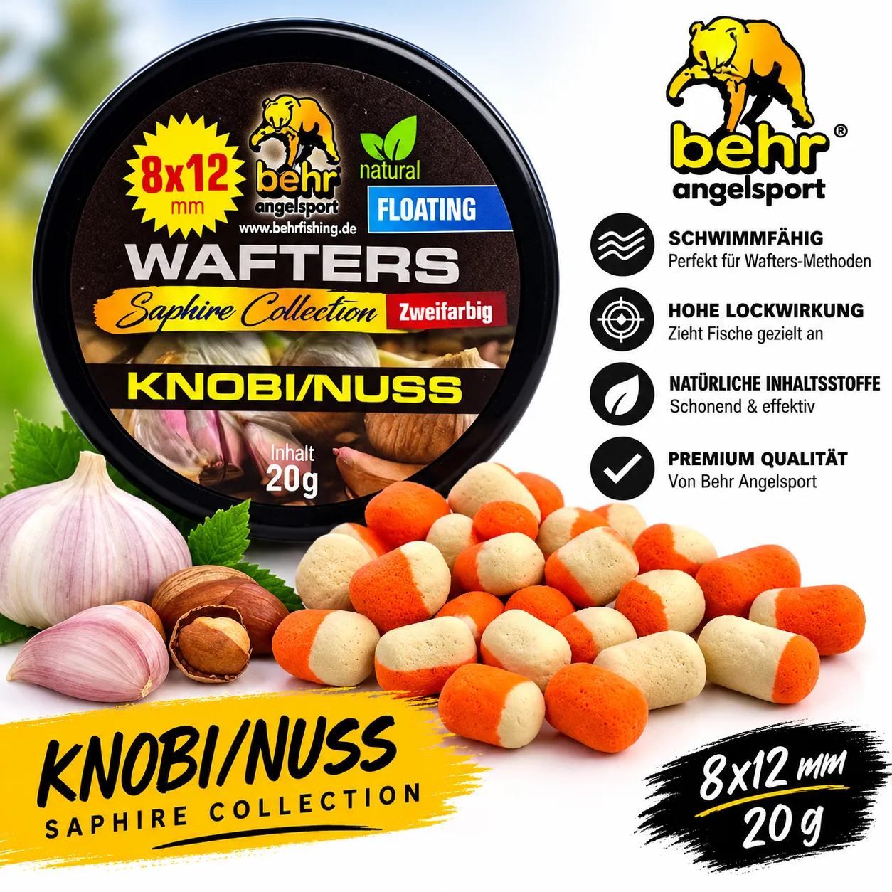 Behr Angelsport Wafters Saphire Collection 8-12mm